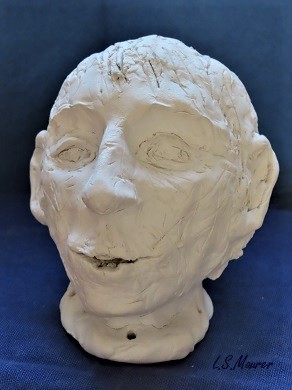 Kopf aus Modelliermasse