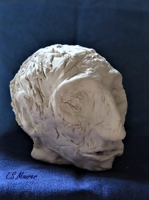 Kopf aus Modelliermasse