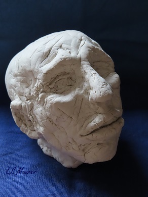 Kopf aus Modelliermasse