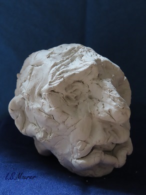 Kopf aus Modelliermasse