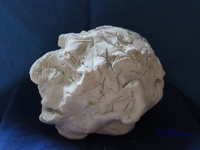 Kopf aus Modelliermasse